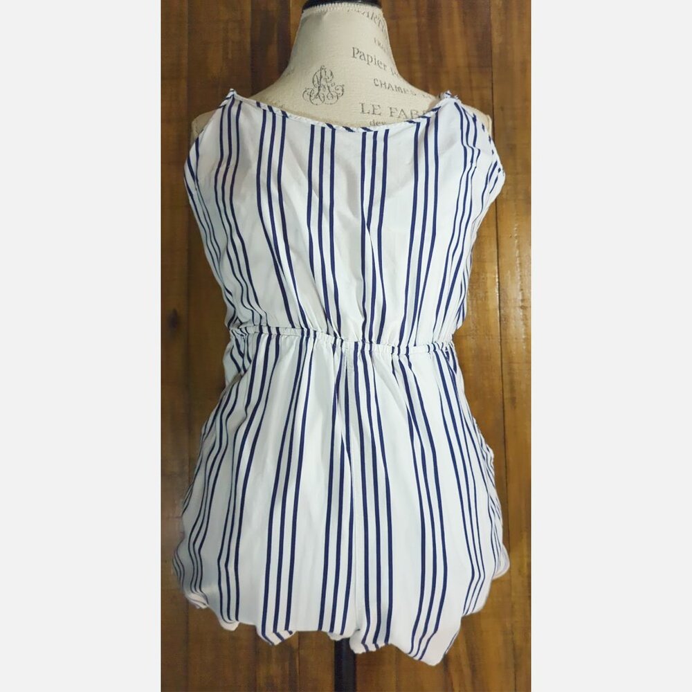 H&M Divided Striped Romper - Size 12